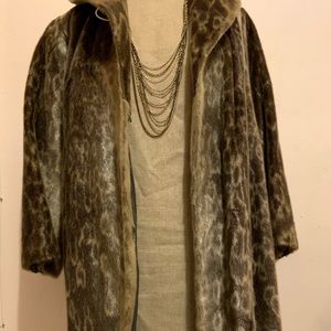 Beautiful Vintage Faux Fur Coat